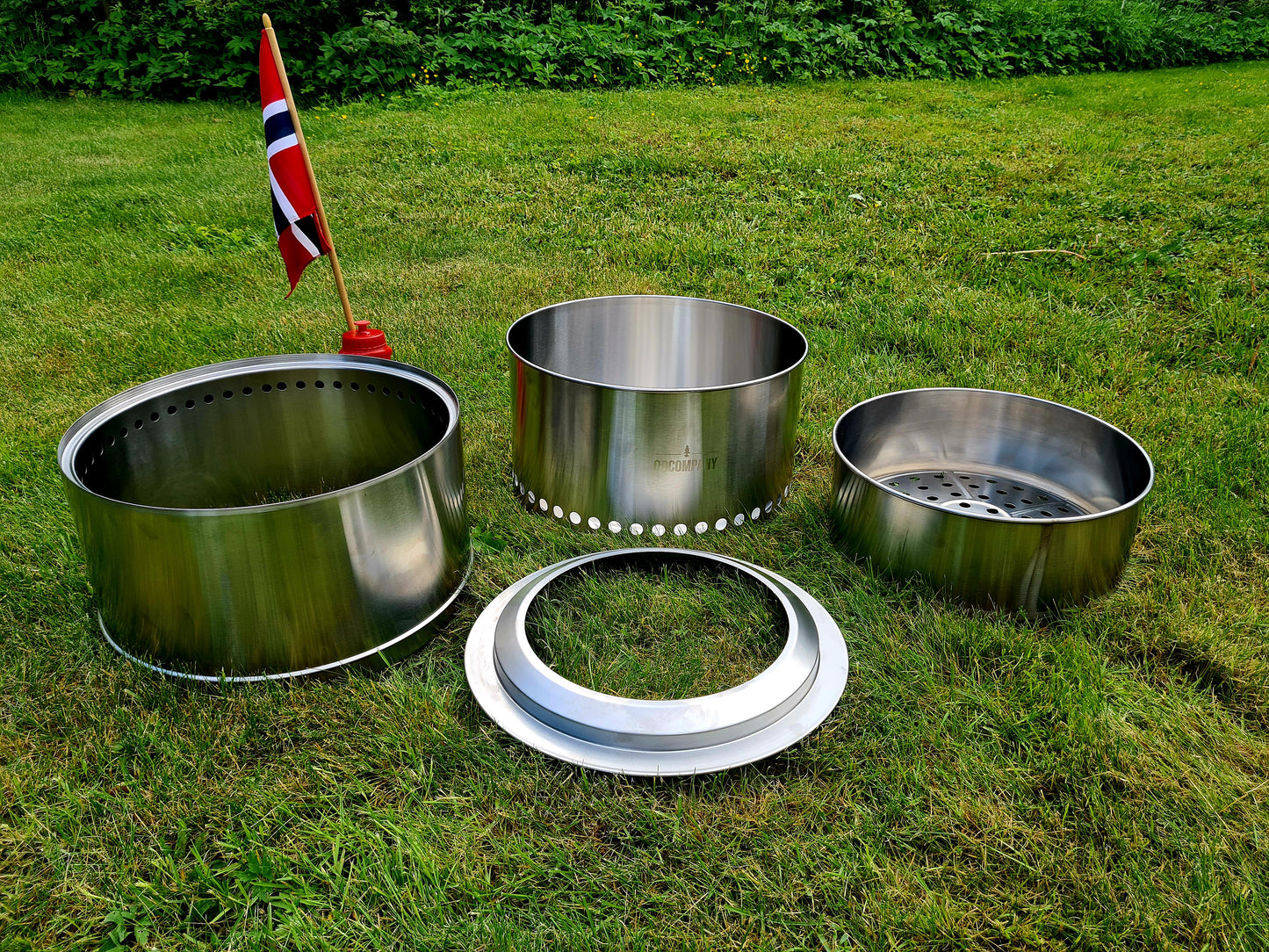 Rent Brennende Båltønne 38cm "Hyttekos" str: stor